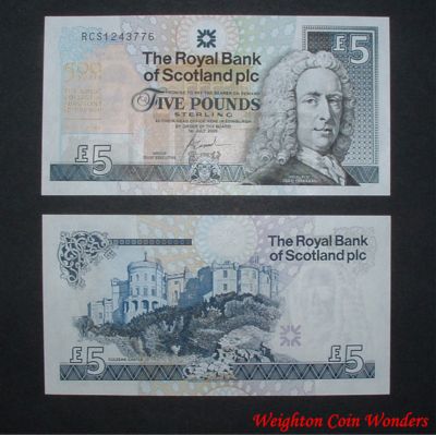 2004 Royal Bank of Scotland Plc £5 – Royal College of Surgeons 2004 Royal Bank of Scotland Plc £5 – Royal College of Surgeons